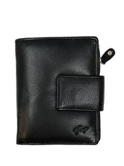 virgon pieni naisten nahkalompakko musta