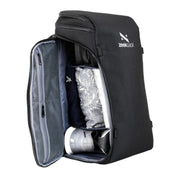 30l musta Zeeksack organizer matkustusreppu iso reppu lokerolllinen matkareppu