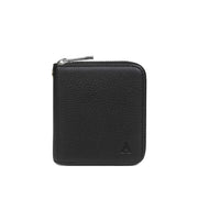 Aarni Clutch Mini lompakko hirvennahka musta/hopea