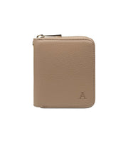 Aarni Mini clutch pieni lompakko hirvennahka nahka kulta hiekka sand