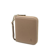 Aarni Clutch Mini lompakko hirvennahka hiekka/kulta