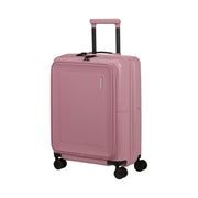 American Tourister Dashpop etutaskulla vaalenpunainen Lilas Pink lentolaukku etuviisto