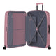 American Tourister Dashpop vaaleanpunainen lilas pink iso matkalaukku sisältä