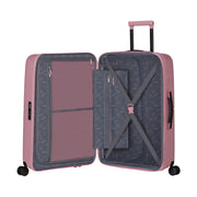 American Tourister Dashpop vaaleanpunainen lilas pink pieni matkalaukku sisältä
