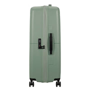 American Tourister Dashpop vihreä iceberg green iso matkalaukku sivusta