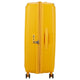 American Tourister Soundbox suuri matkalaukku keltainen 80cm sivulta