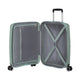 American Tourister Flytwist lentolaukku 55cm vihreä sisältä