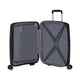 American Tourister Flytwist lentolaukku 55cm musta sisältä