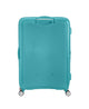 American tourister matkalaukku soundbox iso turkoosi turquoise tonic