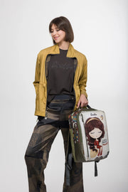 Anekke Muse matkustusreppu vihreä