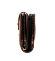 Anekke shōen tummanruskea tilava lompakko