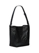 Calvin Klein Mesh Emblem iso musta olkalaukku verkko