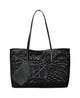 Calvin Klein Mesh Emblem iso tote musta verkko