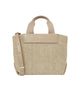Calvin klein beige raffia punottu käsilaukku vaalea