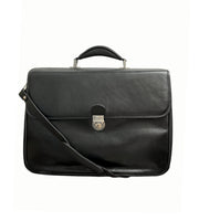 Cavalet nahkainen salkku musta tietokonelaukku iso