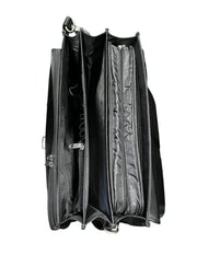 Cavalet nahkainen salkku tietokonelaukku iso musta