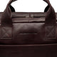 Chesterfield Brand Frazer iso tietokonelaukku nahka tummanruskea ruskea logo