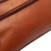 Chesterfield brand elmia ruskea toilettilaukku nahka konjakinruskea