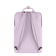 Fjällräven kånken lavender lila laptop reppu takaa