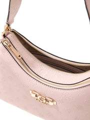 Guess Anise olkalaukku vaaleanpunainen logokuvioitu