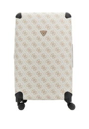 Guess Berta iso matkalaukku taupe logokuvioitu vaalea