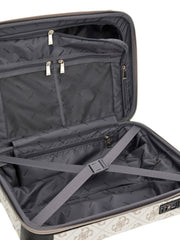 Guess Berta lentolaukku taupe logokuvioitu vaalea