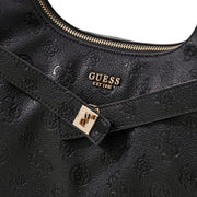 Guess Ella hobo iso olkalaukku logokuvioitu musta logo