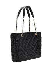 Guess Giully Tote 2 iso tikkikuvioitu musta olkalaukku