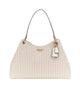 Guess Mirema iso olkalaukku punottu beige valkoinen