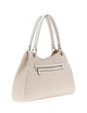 Guess Mirema iso olkalaukku punottu valkoinen beige