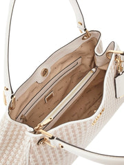 Guess Mirema iso olkalaukku valkoinen punottu beige