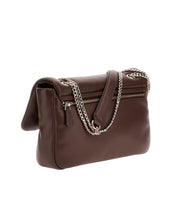 Guess Sunetra iso olkalaukku pehmeä tummanruskea ruskea