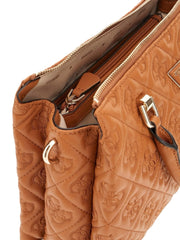 Guess adelasia logokuvioitu caramel käsilaukku ruskea