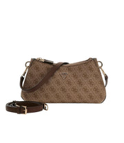 Guess logokuvioitu olkalaukku ruskea noelle vaaleanruskea