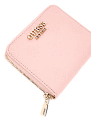 Guess logokuvioitu vaaleanpunainen jena lompakko