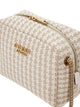 Guess mirema punottu valkoinen kameralaukku beige olkalaukku
