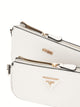 Guess noelle mini vaalea olkalaukku bone