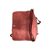 House of sajaco punainen reppu nahka rusty