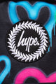 Hype sydän reppu graffiti musta värikäs