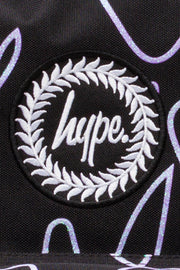Hype sydänkuvio lasten musta reppu pieni
