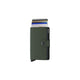 miniwallet matte green black kortit