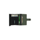 miniwallet matte green black avattu