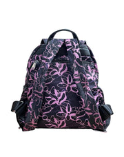 Marris kangas reppu kuvioitu musta violetti