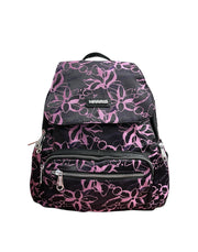 Marris kangas reppu kuvioitu violetti musta