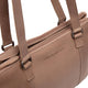 Marvos Chesterfield Brand nahka iso olkalaukku taupe logo