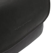 Miloa Chesterfield Brand nahka pieni olkalaukku musta logo