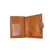 Nabo ruskea iso lompakko nahka vaaleanruskea