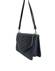 Pigeon Heli juhlalaukku musta tikkikuvioitu olkalaukku