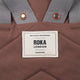 Roka London Finchley canvas pieni reppu  ruskea coco tummanruskea