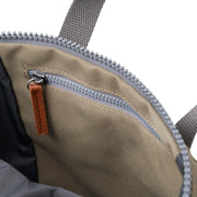 Roka London Finchley canvas pieni reppu taupe ruskea vaaleanruskea